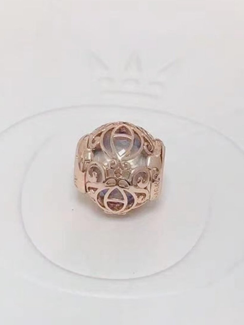 Pandora Cinderella Pumpkin Coach Disney Parks Exclusive Charm Rose Gold-Plated